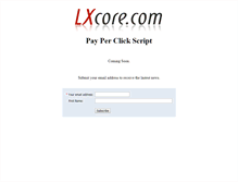 Tablet Screenshot of lxcore.com